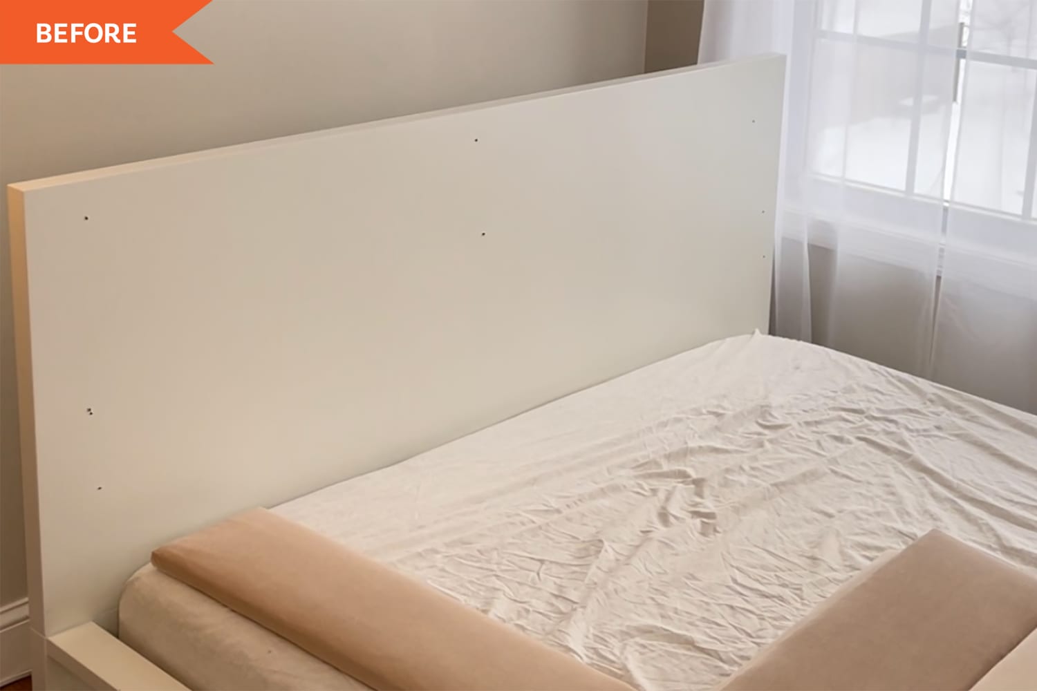 70 IKEA MALM Tufted Headboard Hack Apartment Therapy